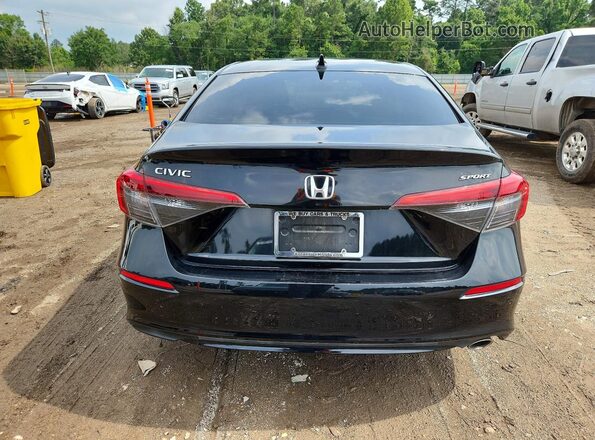 2HGFE2F52NH596467 2022 HONDA CIVIC Black Widok z tyłu