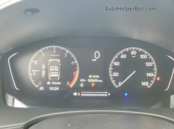 2HGFE2F52NH607046 2022 HONDA CIVIC Серебряный Вид щитка приборов