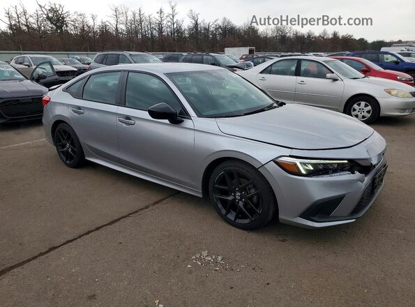 2HGFE2F52NH607046 2022 HONDA CIVIC Серебряный Передняя правая четверть
