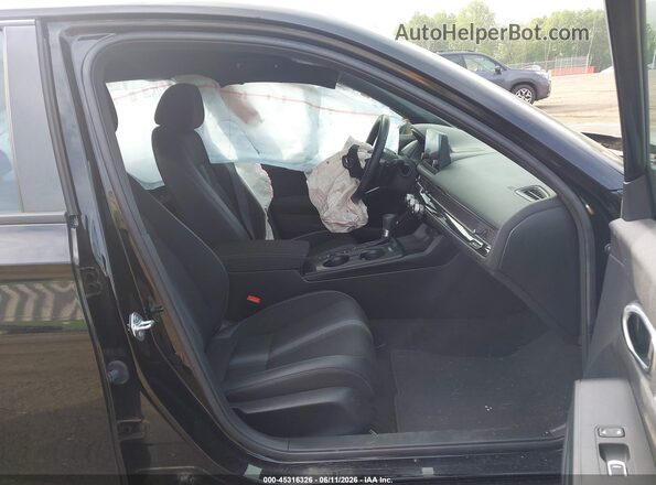 2HGFE2F52PH520637 2023 HONDA CIVIC Black წინა სალონის ხედი