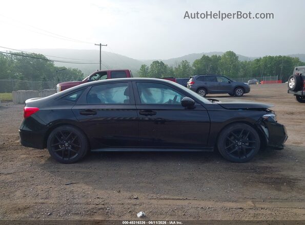 2HGFE2F52PH520637 2023 HONDA CIVIC Black უკანა სალონის ხედი
