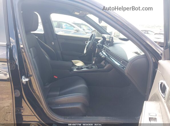 2HGFE2F52PH523893 2023 HONDA CIVIC Black Widok wnętrza z przodu