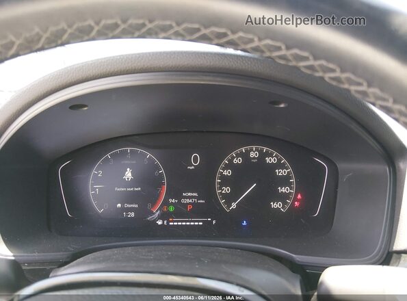 2HGFE2F52RH505462 2024 HONDA CIVIC White Widok tylnych siedzeń