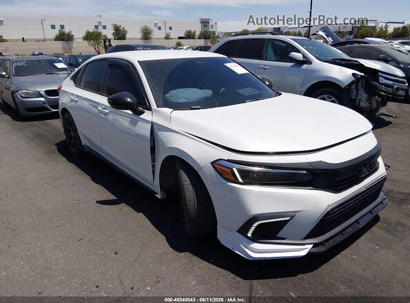2HGFE2F52RH505462 2024 HONDA CIVIC White Widok wnętrza z tyłu