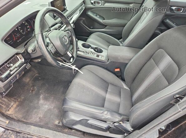 2HGFE2F52RH576418 2024 HONDA CIVIC Black Widok wnętrza z przodu