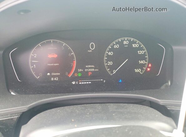 2HGFE2F52SH574447 2025 HONDA CIVIC Black Вид щитка приладів