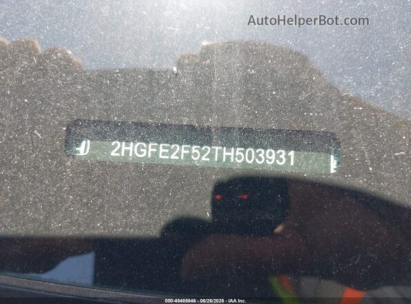 2HGFE2F52TH503931 2026 HONDA CIVIC Silver 