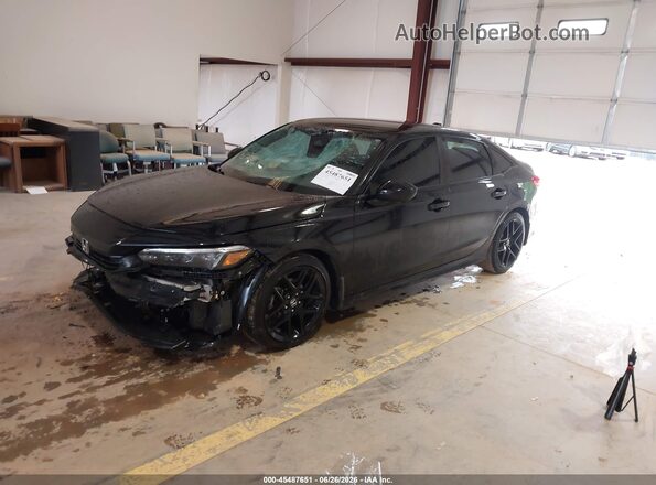 2HGFE2F53NH523690 2022 HONDA CIVIC Черный Передняя левая четверть