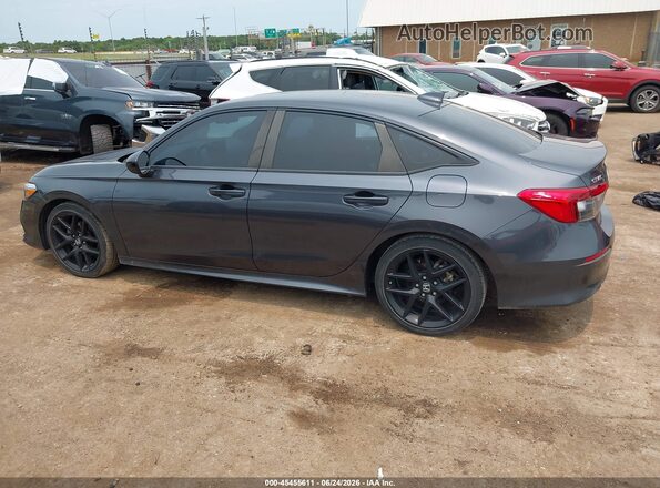 2HGFE2F53NH543163 2022 HONDA CIVIC Gray Սալոնի 360 աստիճան տեսք
