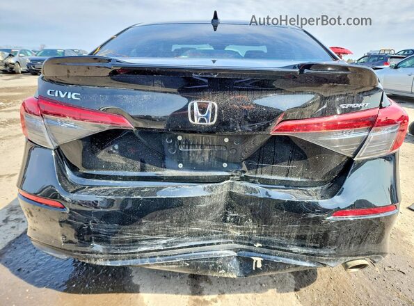 2HGFE2F53NH550128 2022 HONDA CIVIC Black Вид ззаду