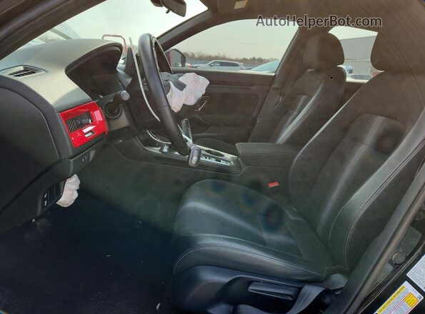 2HGFE2F53NH550128 2022 HONDA CIVIC Black Вид салону спереду