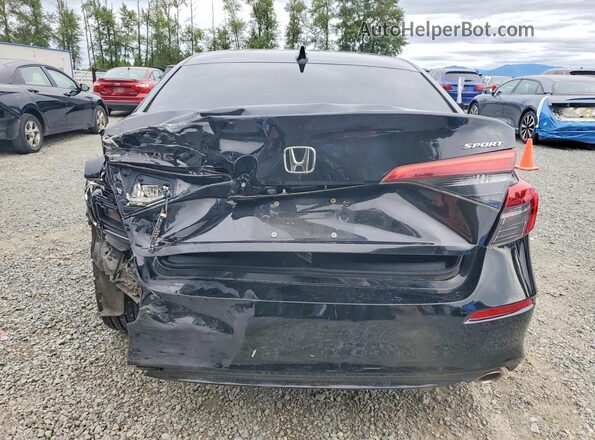 2HGFE2F53NH560030 2022 HONDA CIVIC Black უკანა ხედი