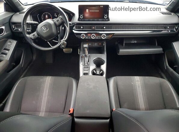 2HGFE2F53NH560030 2022 HONDA CIVIC Black წინა პანელის ხედი
