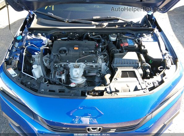 2HGFE2F53NH566927 2022 HONDA CIVIC Blue Вид ззаду