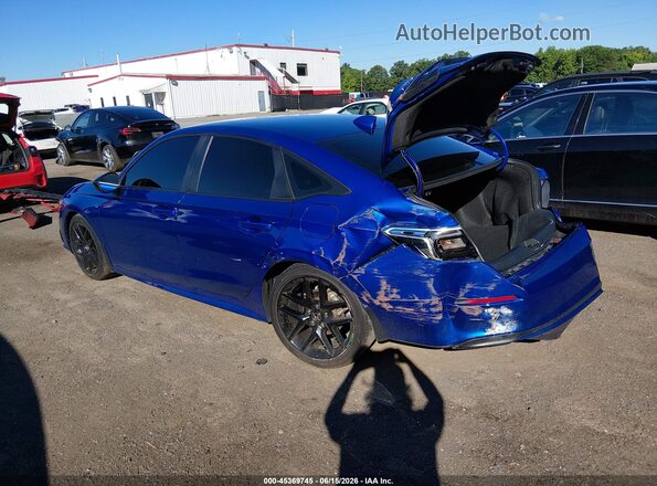 2HGFE2F53NH566927 2022 HONDA CIVIC Blue Задня ліва чверть
