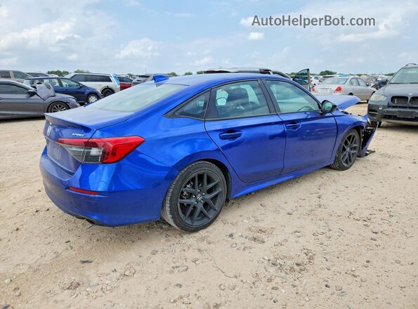 2HGFE2F53NH606133 2022 HONDA CIVIC Blue Rear right