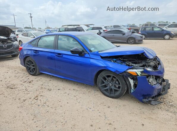 2HGFE2F53NH606133 2022 HONDA CIVIC Blue Front right