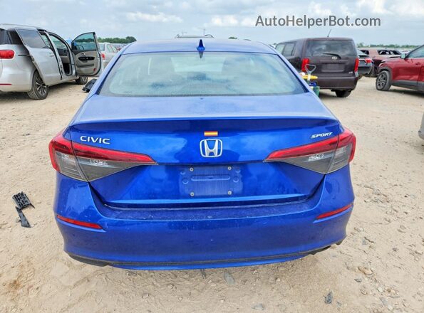 2HGFE2F53NH606133 2022 HONDA CIVIC Blue Rear view
