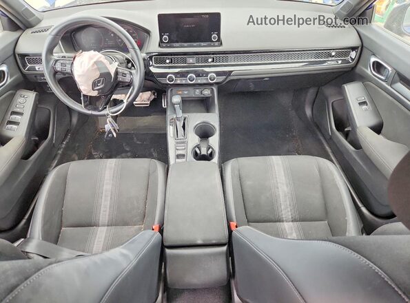2HGFE2F53NH606133 2022 HONDA CIVIC Blue Dashboard view