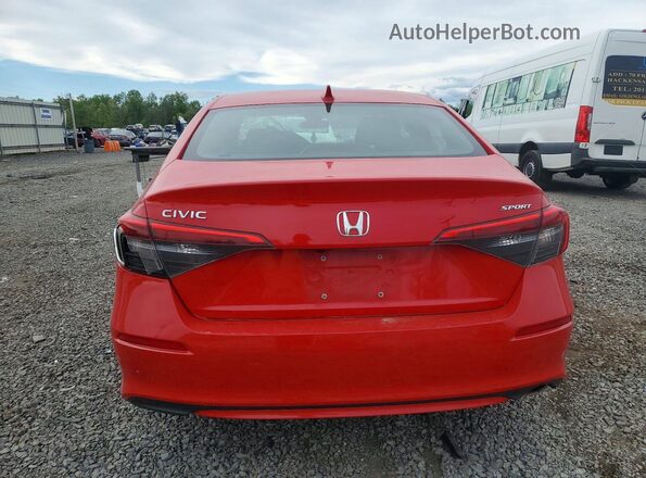 2HGFE2F53NH609033 2022 HONDA CIVIC Red Հետևի տեսք