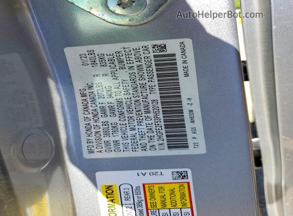 2HGFE2F53PH520128 2023 HONDA CIVIC Silver 