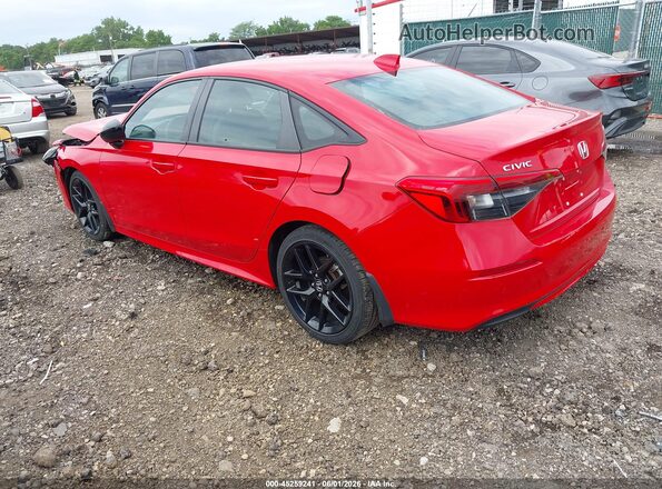 2HGFE2F53PH529542 2023 HONDA CIVIC Red Հետևի ձախ