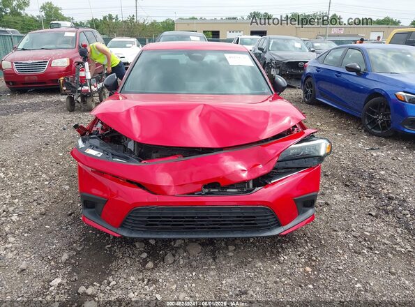 2HGFE2F53PH529542 2023 HONDA CIVIC Red Դիմացի տեսք