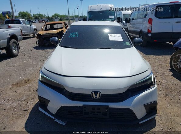 2HGFE2F53PH533798 2023 HONDA CIVIC White Widok zestawu wskaźników
