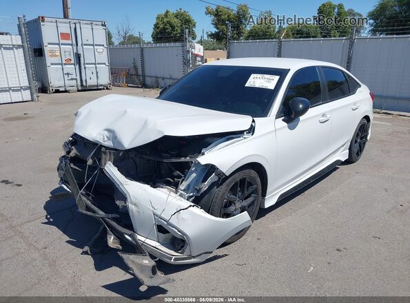 2HGFE2F53PH540539 2023 HONDA CIVIC White წინა მარცხენა ხედი სამი მეოთხედიდან