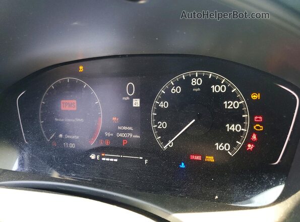 2HGFE2F53RH586214 2024 HONDA CIVIC Gray Вид щитка приладів