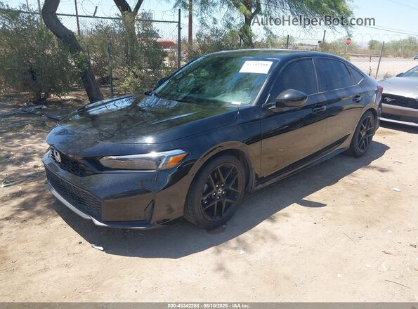2HGFE2F53SH558970 2025 HONDA CIVIC Black Передня ліва чверть