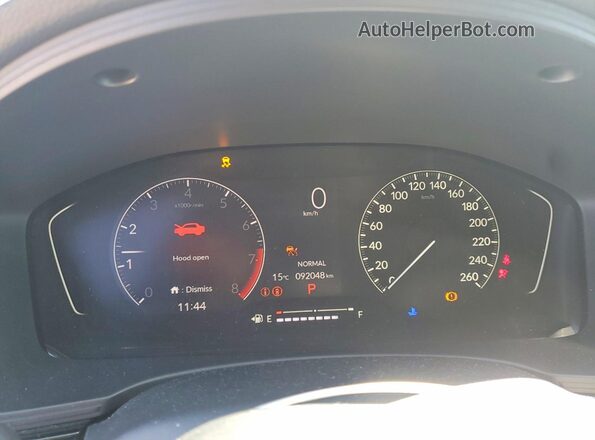2HGFE2F54NH103873 2022 HONDA CIVIC White Instrument cluster view