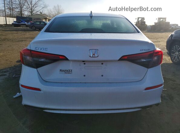 2HGFE2F54NH502279 2022 HONDA CIVIC White Вид ззаду