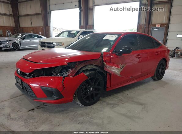 2HGFE2F54NH526114 2022 HONDA CIVIC Red Vista tres cuartos delantera izquierda