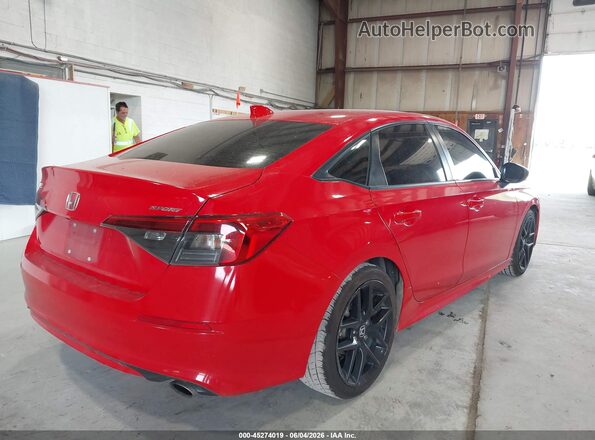 2HGFE2F54NH526114 2022 HONDA CIVIC Red Trasero derecho
