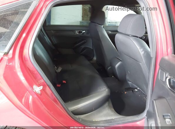 2HGFE2F54NH526114 2022 HONDA CIVIC Red Vista de la etiqueta del VIN