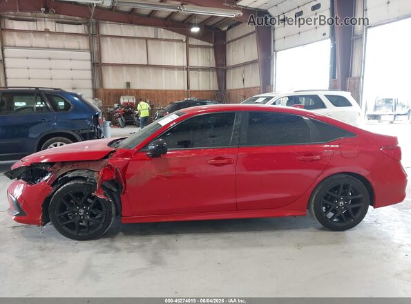 2HGFE2F54NH526114 2022 HONDA CIVIC Red Vista interior de 360 grados