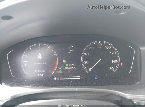 2HGFE2F54NH595238 2022 HONDA CIVIC White უკანა სავარძლების ხედი