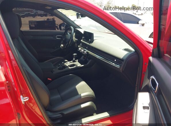 2HGFE2F54PH509641 2023 HONDA CIVIC Red წინა სალონის ხედი