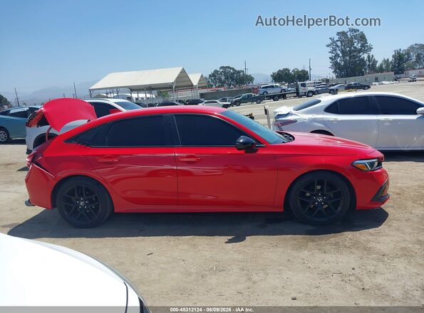 2HGFE2F54PH509641 2023 HONDA CIVIC Red უკანა სალონის ხედი