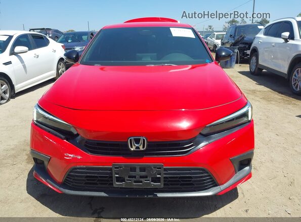 2HGFE2F54PH509641 2023 HONDA CIVIC Red ხელსაწყოთა პანელის ხედი