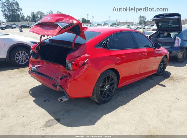 2HGFE2F54PH509641 2023 HONDA CIVIC Red უკანა მარჯვენა