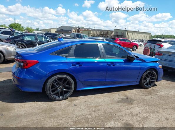 2HGFE2F54PH513334 2023 HONDA CIVIC Blue უკანა სალონის ხედი