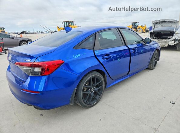 2HGFE2F54PH516623 2023 HONDA CIVIC Синий Задняя правая четверть