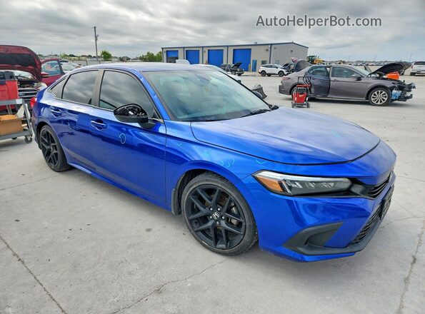 2HGFE2F54PH516623 2023 HONDA CIVIC Синий Передняя правая четверть