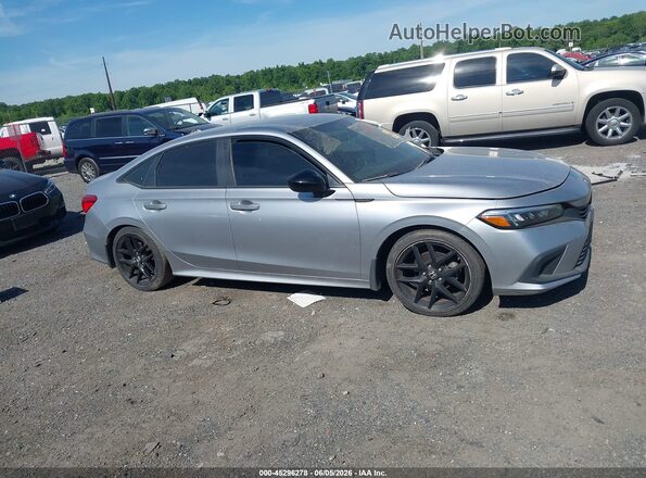 2HGFE2F54PH523362 2023 HONDA CIVIC Silver Vista interior trasera