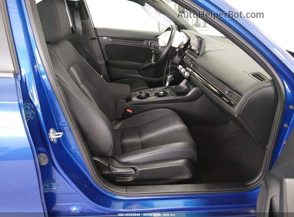 2HGFE2F54PH526231 2023 HONDA CIVIC Blue Front interior view