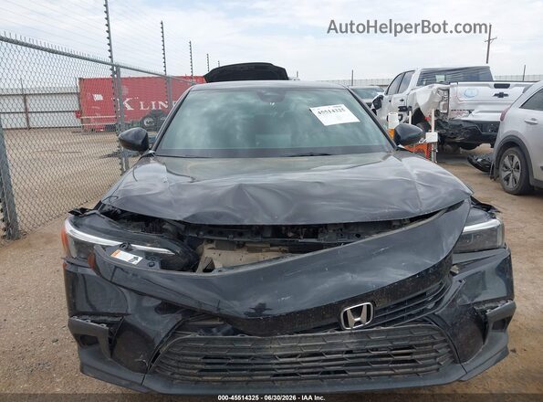 2HGFE2F54PH530134 2023 HONDA CIVIC Black Widok zestawu wskaźników