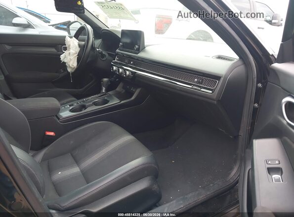 2HGFE2F54PH530134 2023 HONDA CIVIC Black Widok wnętrza z przodu