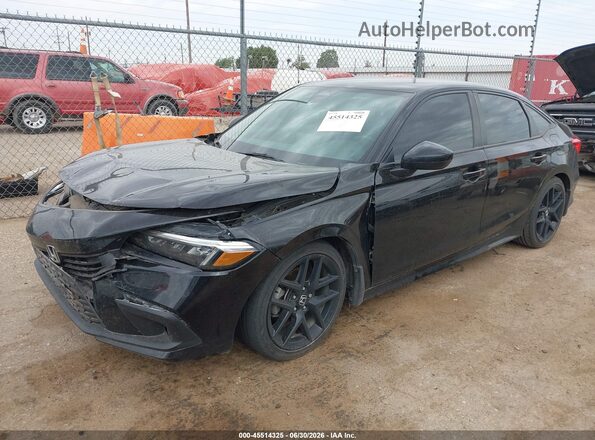 2HGFE2F54PH530134 2023 HONDA CIVIC Black Przód lewy